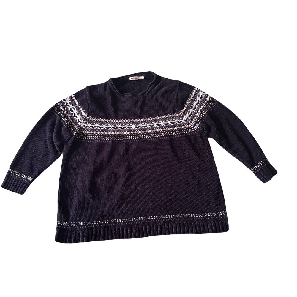 Vintage plus sized Cherokee Navy Blue Sweater.